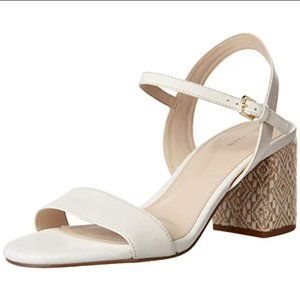 Cole Haan Josie Block Heel - Ivory/ Rafia
